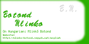 botond mlinko business card