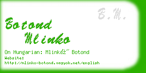 botond mlinko business card